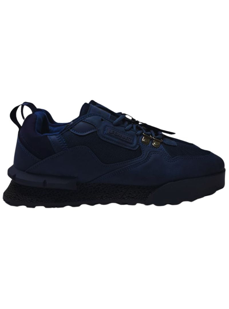 Urbanart Mens Play 1 Faux Nubuck Mesh Sneaker - Navy