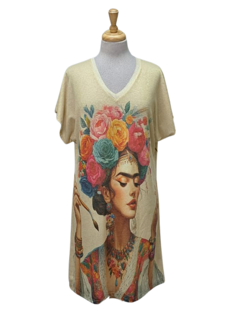 Made In Italy Ladies Estelle Dress - Multi colour