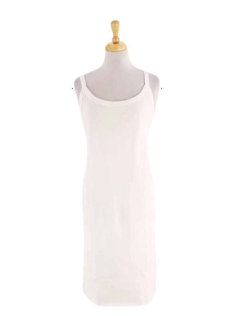 SOLID ROUND NECK DRESS