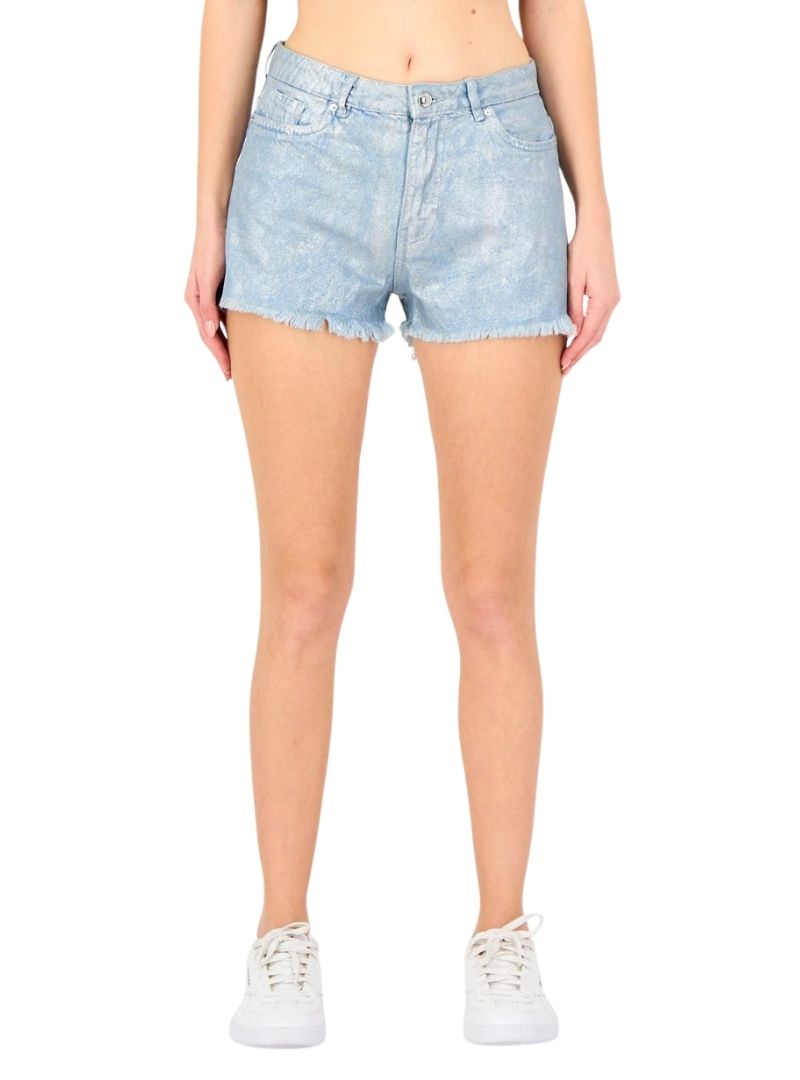 Cropp Ladies Mid Waist Denim Short - Blue/Silver