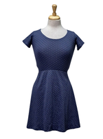 Inside Ladies Polka Dot dress - Navy