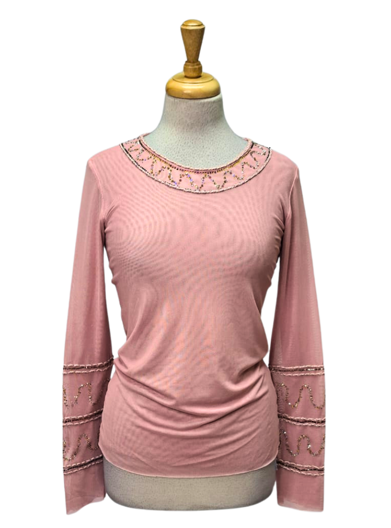 Vanessa Gounden Piper Formal Top - Pink