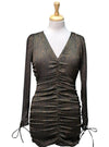 Cropp Ladies detailed printed dress - Black/Brown