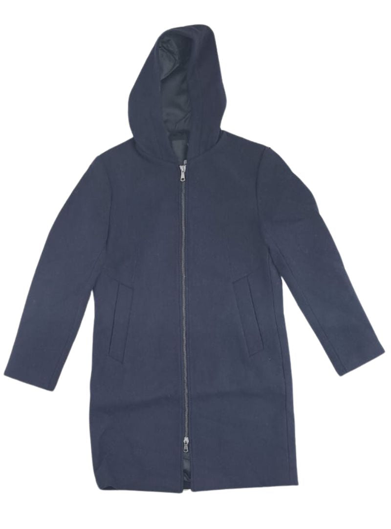 ZIP UP HOODED COAT
