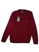 Rocce Mens Knitted Pullover - Maroon