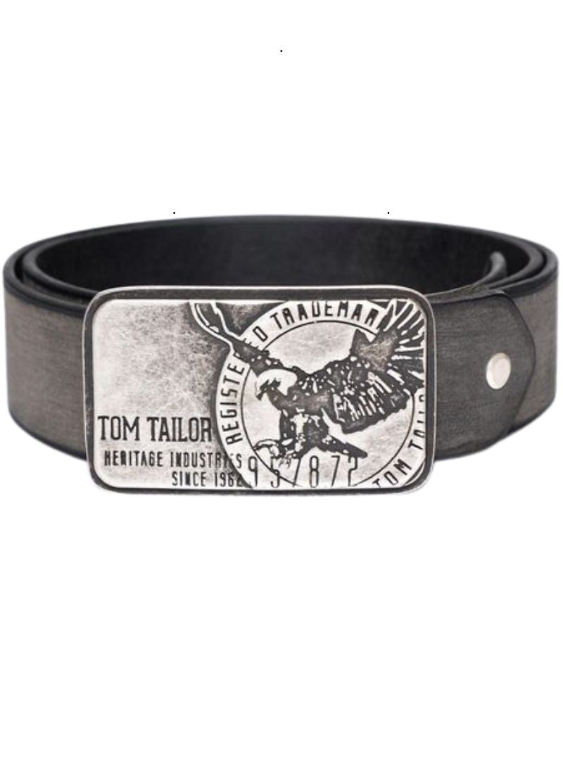 Tom Tailor Detailed Buckle Belt - Brown