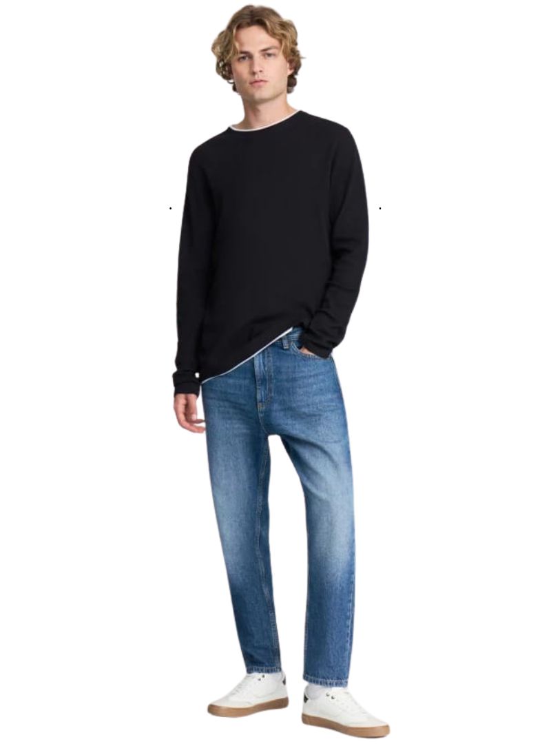 Terranova Mens Knit Top - Black
