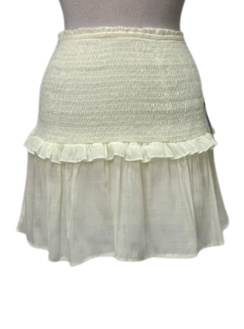 Forever 21 Ladies Smock Skirt - Beige/Cream