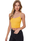 Forever 21 Ladies Detailed Crop Top - Yellow