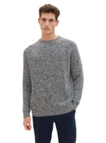 Tom Tailor Mens Knit Top - Grey
