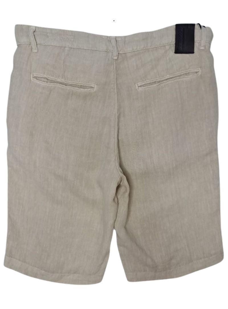 Bomboogie Mens Casual Linen Short - Beige