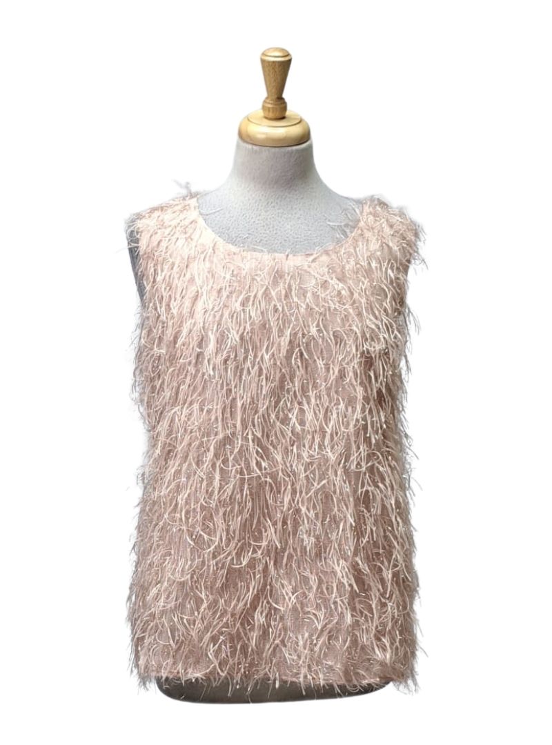 Vanessa Gounden Ladies Mrinaldi Sleeveless Blouse - Dusty Pink