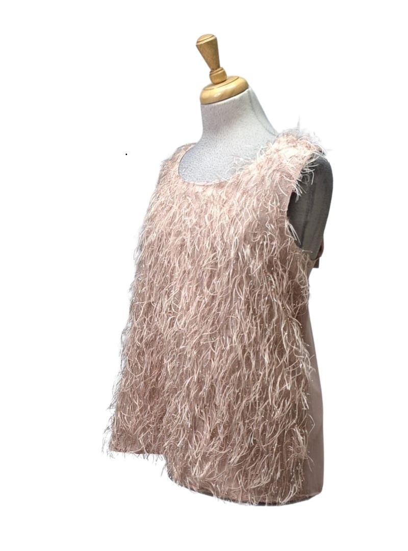 Vanessa Gounden Ladies Mrinaldi Sleeveless Blouse - Dusty Pink