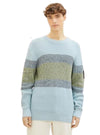 Tom Tailor Mens Detailed Knit Top - Blue