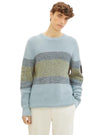 Tom Tailor Mens Detailed Knit Top - Blue