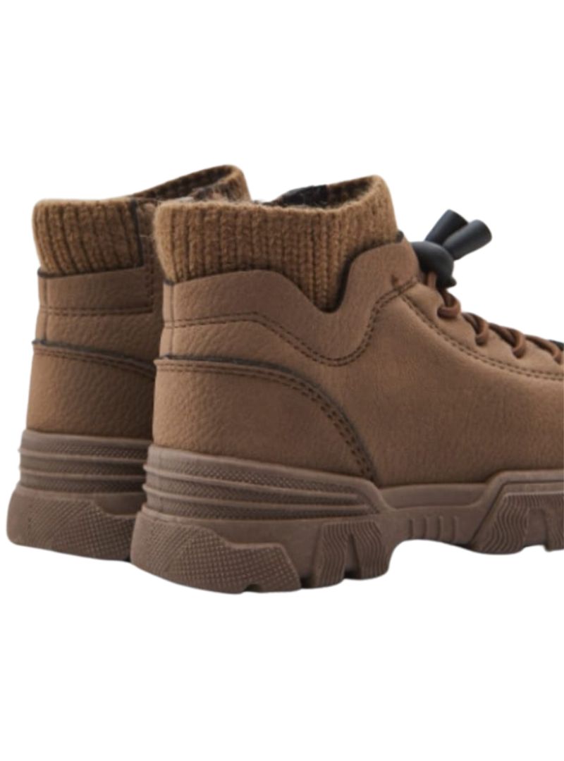 HIGH ANKLE ZIP UP WARM LINING SNEAKER