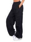 Only Ladies Parachute Cargo Pants - Black