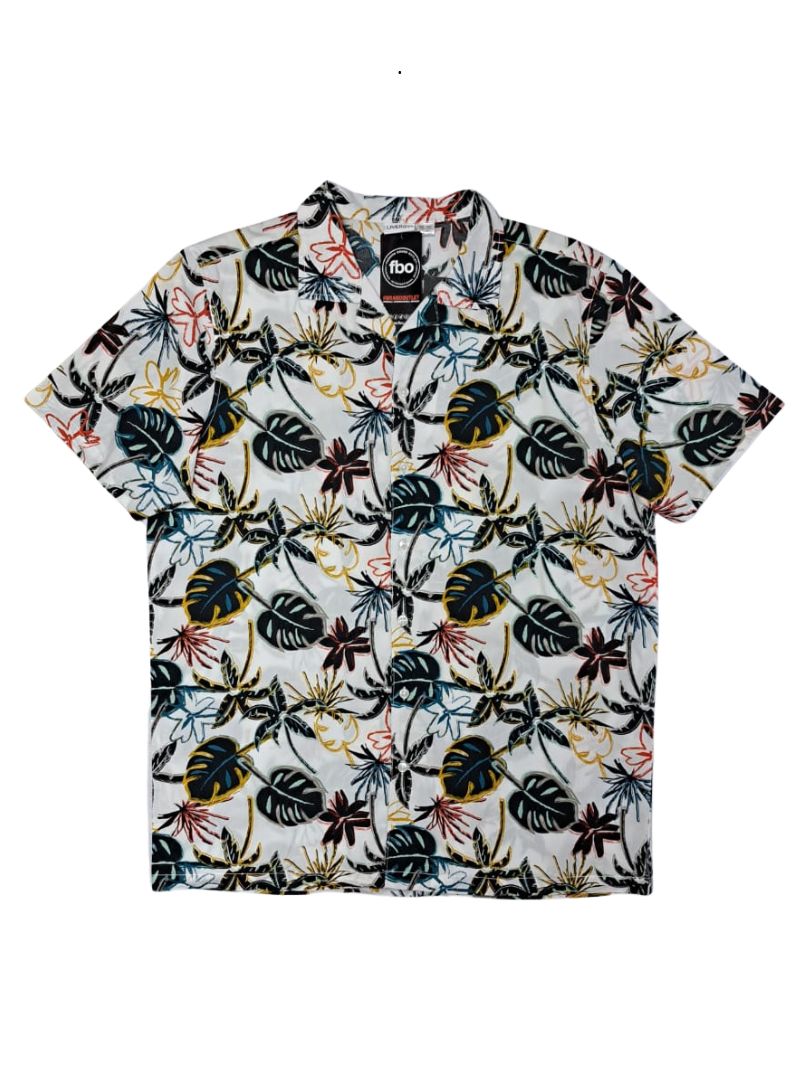 Livergy Mens Detailed Short Sleeve Shirt - Multi Colour
