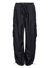 Only Ladies Parachute Cargo Pants - Black