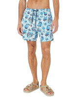Koton Mens Printed Swim Short - Blue/Navy