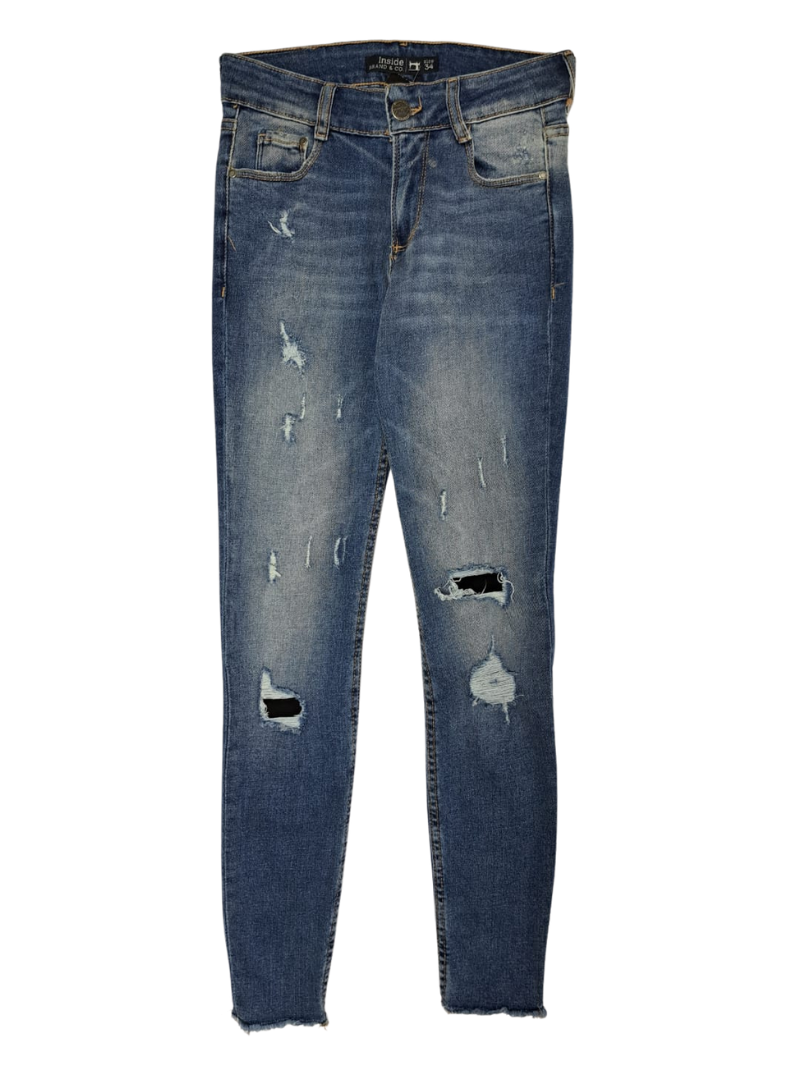 Inside Ladies Skinny Jean - Blue