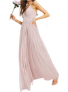 Anaya with love Ladies Mesh Dress - Dusty Pink