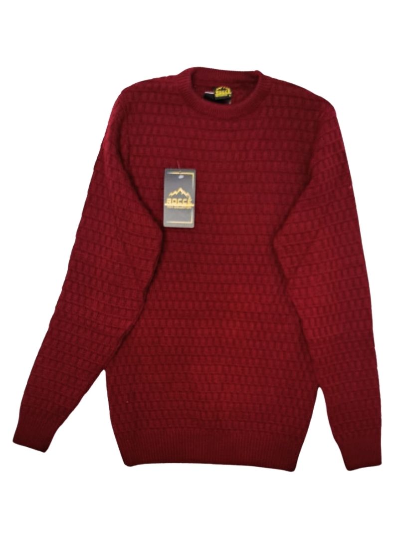 SVH Mens Knitted Pullover - Maroon