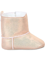 SLIP ON GLITTER BABY BOOTS