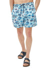Koton Mens Printed Swim Short - Blue/Navy