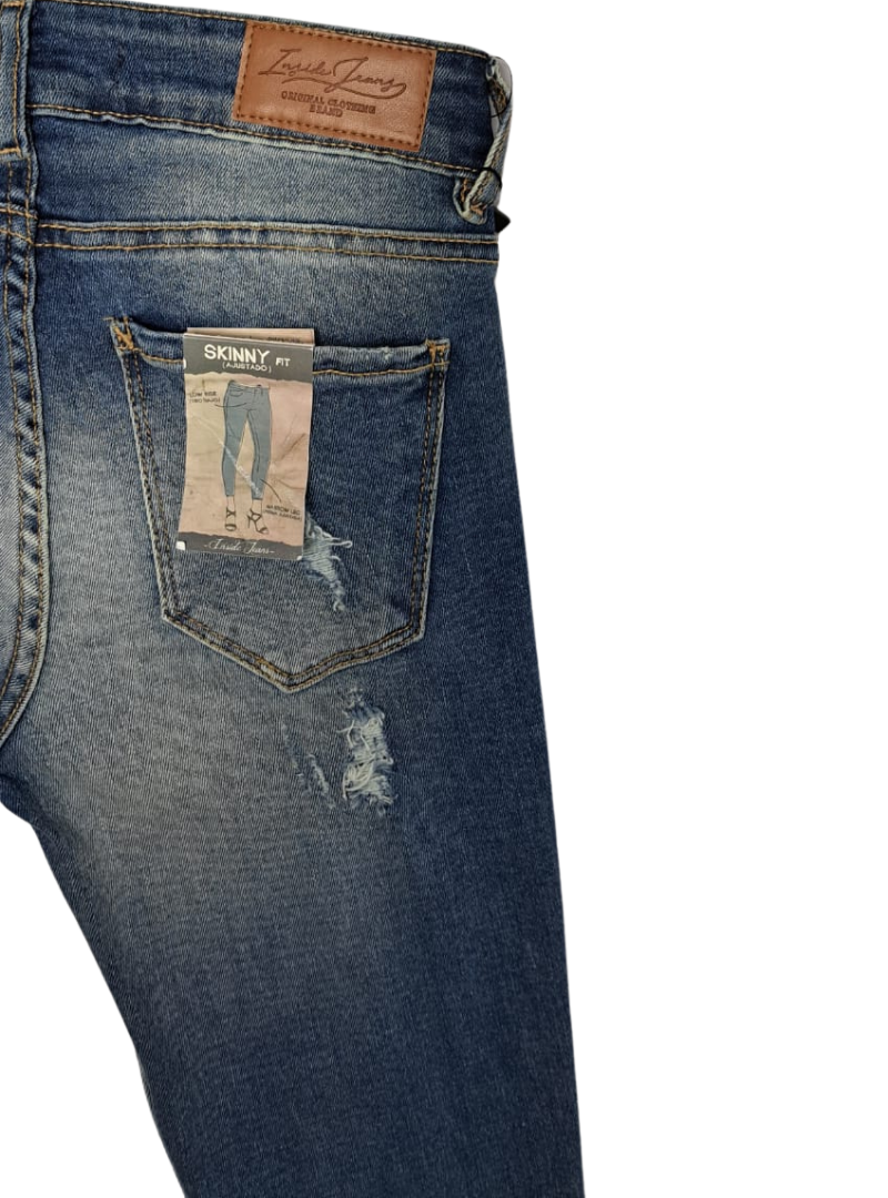 Inside Ladies Skinny Jean - Blue
