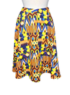 Olivy Printed Circle Skirt - Multi