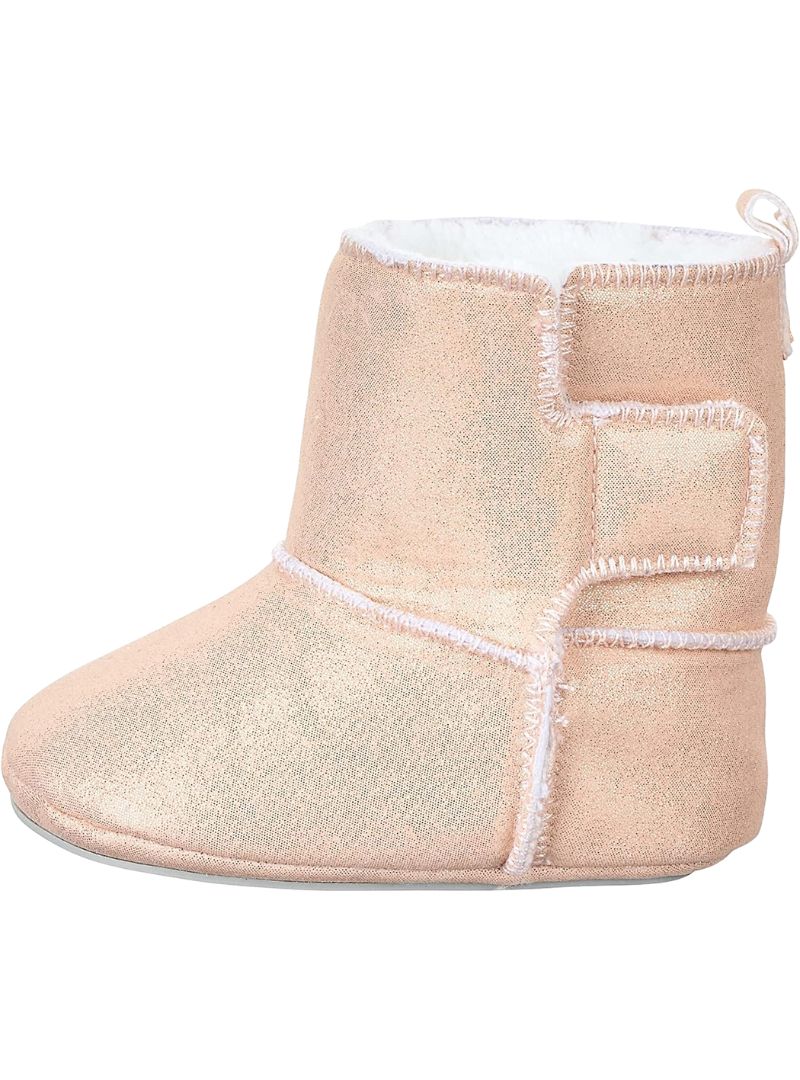 SLIP ON GLITTER BABY BOOTS