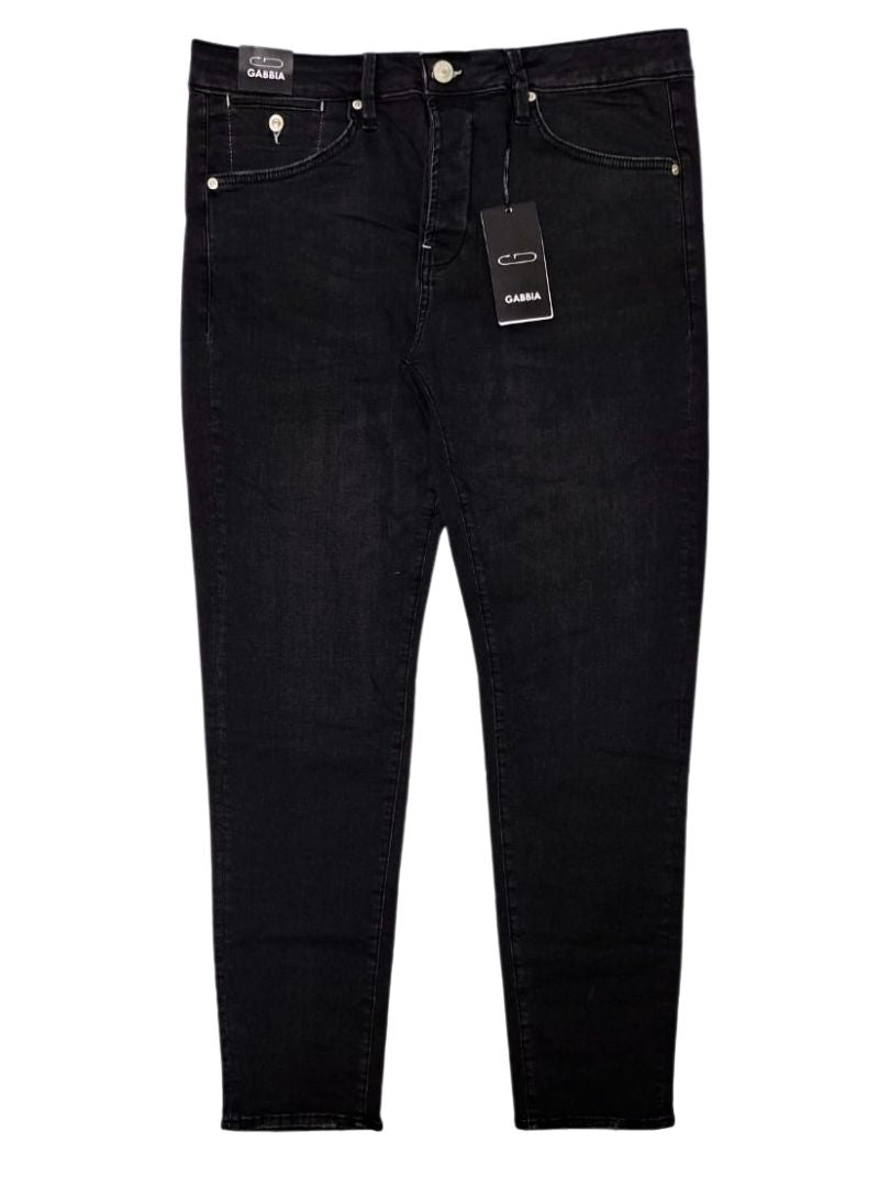 Gabbia Denim Mens Basic Fade Jeans - Black