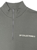 Asos Mens Print Detail Fleece Top - Grey/White