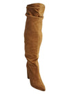 SIP ON SUEDE LONG BLOCK HEEL BOOT
