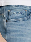 Pme Legend Mens Detailed Denim Shorts- Blue
