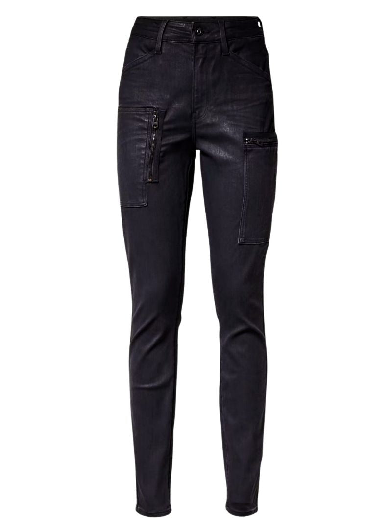 G Star Raw Denim Ladies Powel Skinny Jean - Black