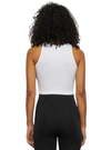 Urban Classic Ladies Rib Sleeveless Top - White