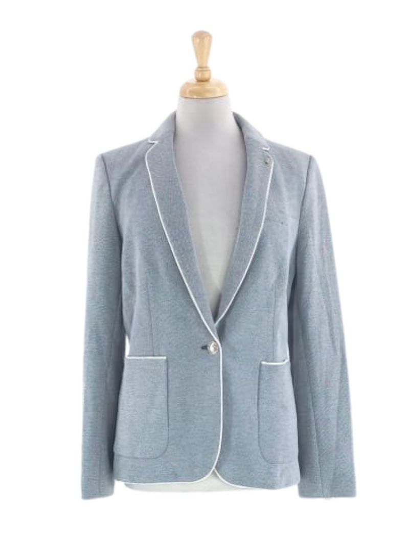 BRANDED TEXTURED BLAZER