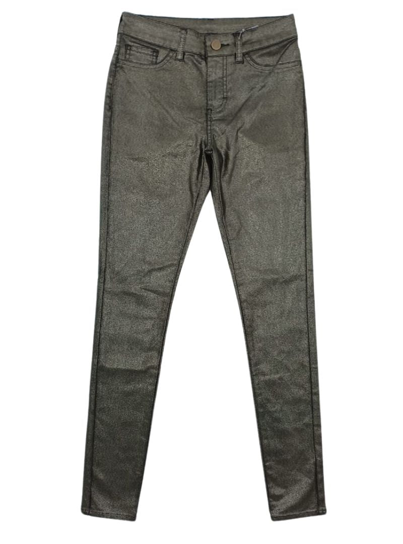 COATED SKINNY FIT TROUSER