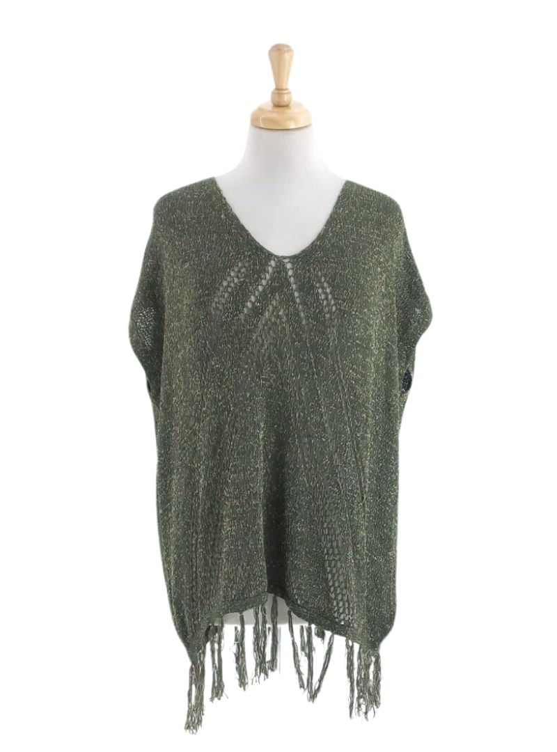 TASSLE DETAILED KNIT TOP