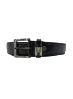 SKULL DETAIL GENUINE LEATHER BELT