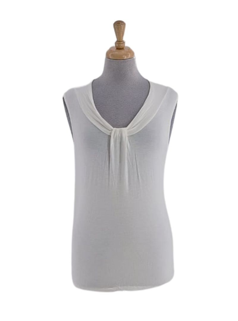 PLEATED DETAIL SLEEVELESS TOP