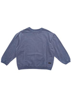 OVERSIZED FLEECE CREW NECK TOP