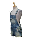 Inside Ladies Shorts Denim Dungaree - Blue