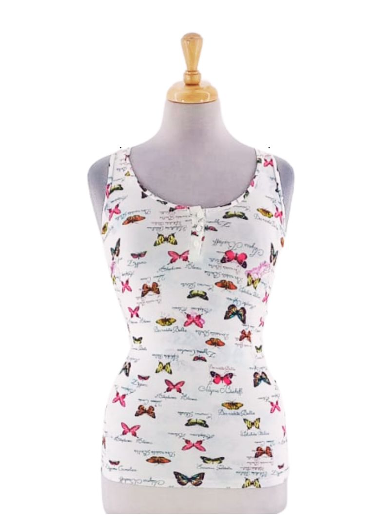 BUTTERFLY PRINT TANK TOP