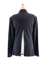 BUTTONED OPEN BACK BLAZER