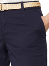 Esprit Ladies Belted Chino Shorts - Navy