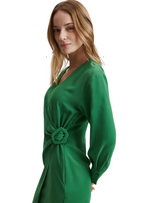 Reserved Ladies Tie Detail Dress - Green