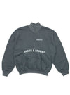 LOGO EMBRIODED 1/4 ZIP FLEECE TOP